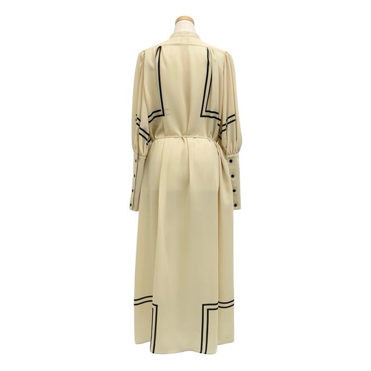 HYKE ハイク PRINTED BALLOON SLEEVE DRESS バルーンスリーブ