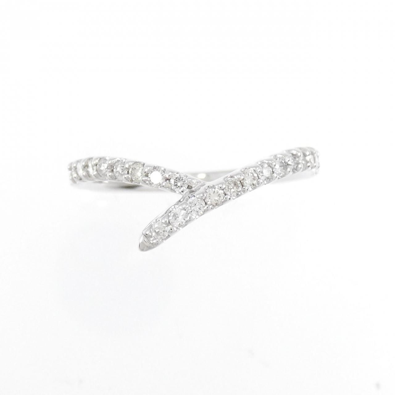 K18WG ダイヤモンド リング 0.30CT 【 Loccai 】K18WG 天然