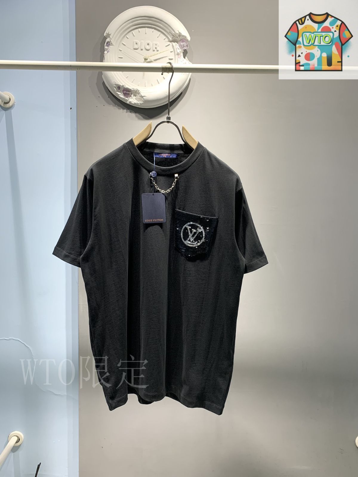 今日特価】LOUIS VUITTON ルイ・ヴィトン ?典水洗パターン半袖 T