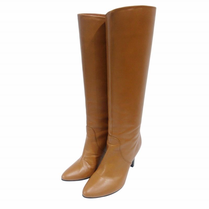 DAIANA ダイアナ　ロングブーツ　本革　ベージュ　23 ❣️美品❣️ダイアナロングブーツベージュレザー23㎝ - メルカリ