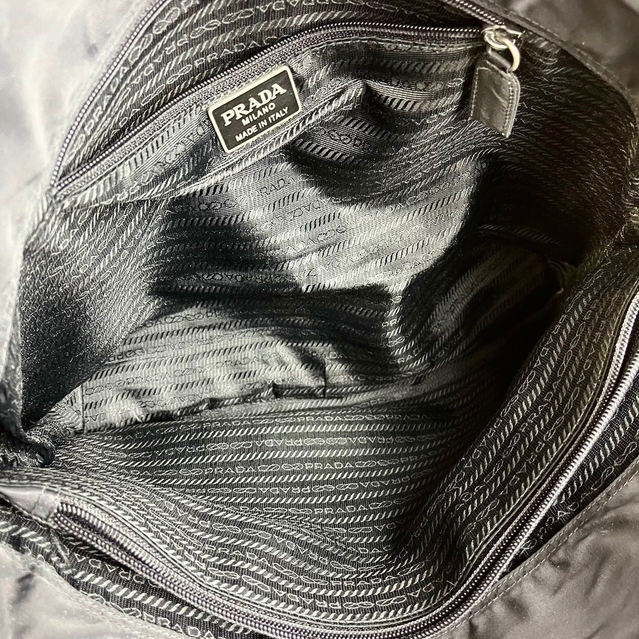 ✨良品✨ PRADA プラダ トートバッグ ハンドバッグ 三角ロゴ 