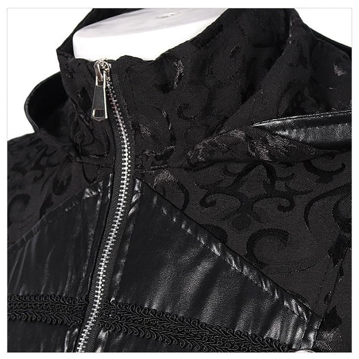 ハロウィン 欧米 コート メンズ スチームパンク コスチューム コスプレ スタンド ブラック パンク ゴシック ステージ衣装 仮装 舞台 SKLAD-KIRPICHA_RU