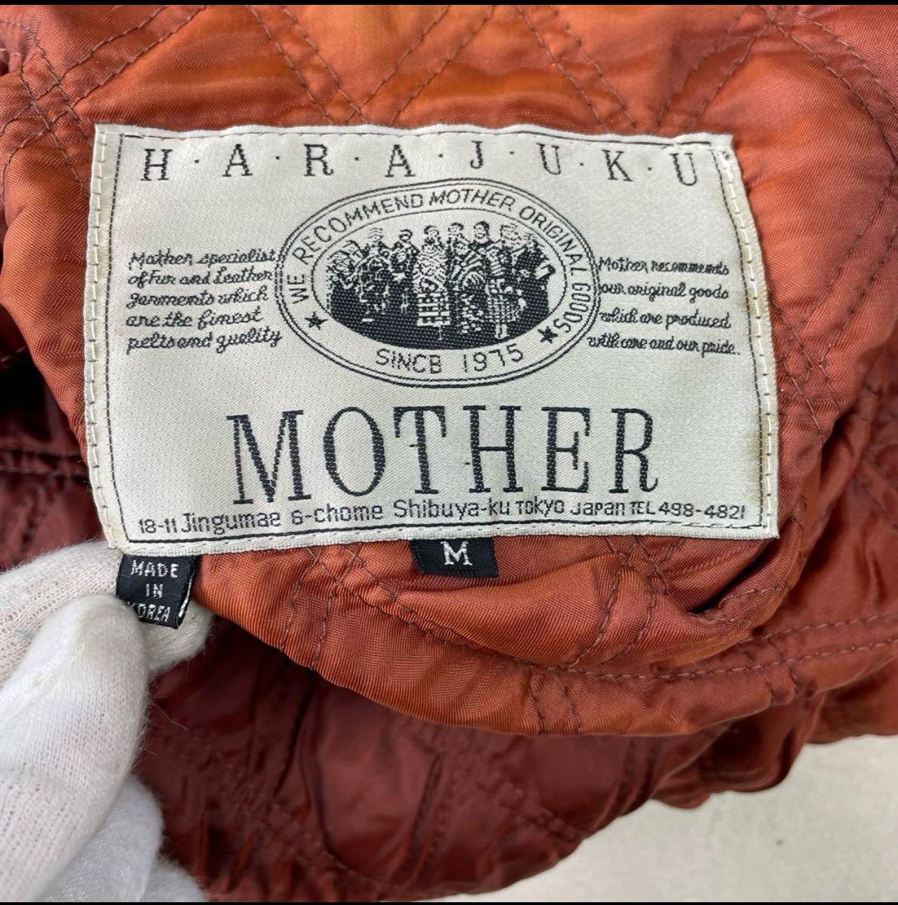 希少 HARAJUKU MOTHER ラムスキンコート ファー キルティング M
