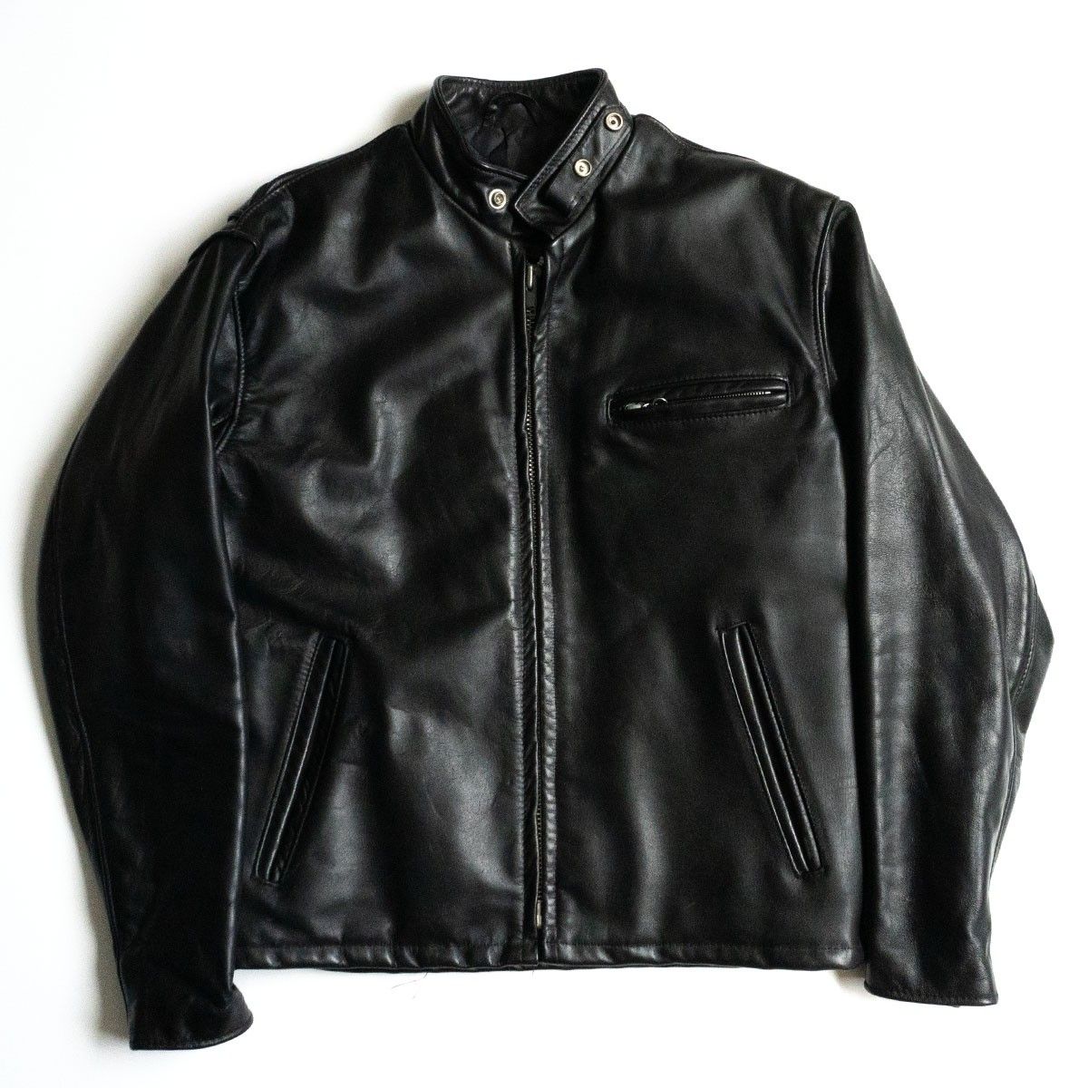 サボテンタグ復刻】SCHOTT【641NS/シングルライダースジャケット