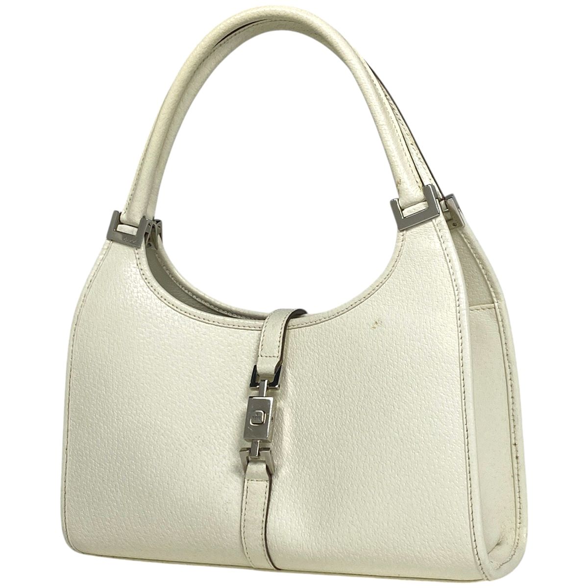 GUCCI オールドグッチ ショルダーバッグ レザー パーティーバッグ ホワイト GUCCI オールドグッチ ショルダーバッグ レザー パーティー