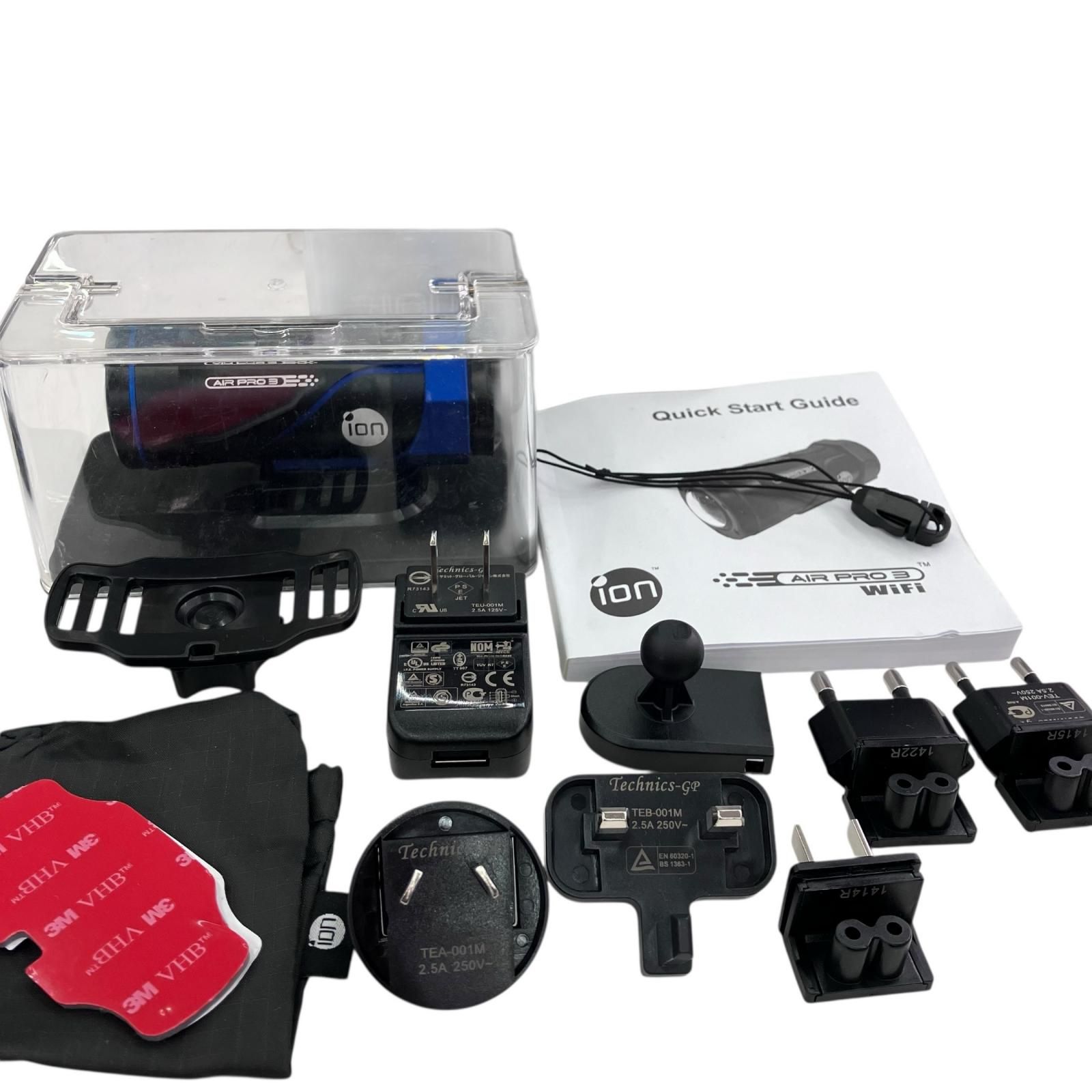 186000 現状品 iON アイオン 防水ウェアラブルカメラ Air Pro 3 WiFi ITAPTH-JP ブラック