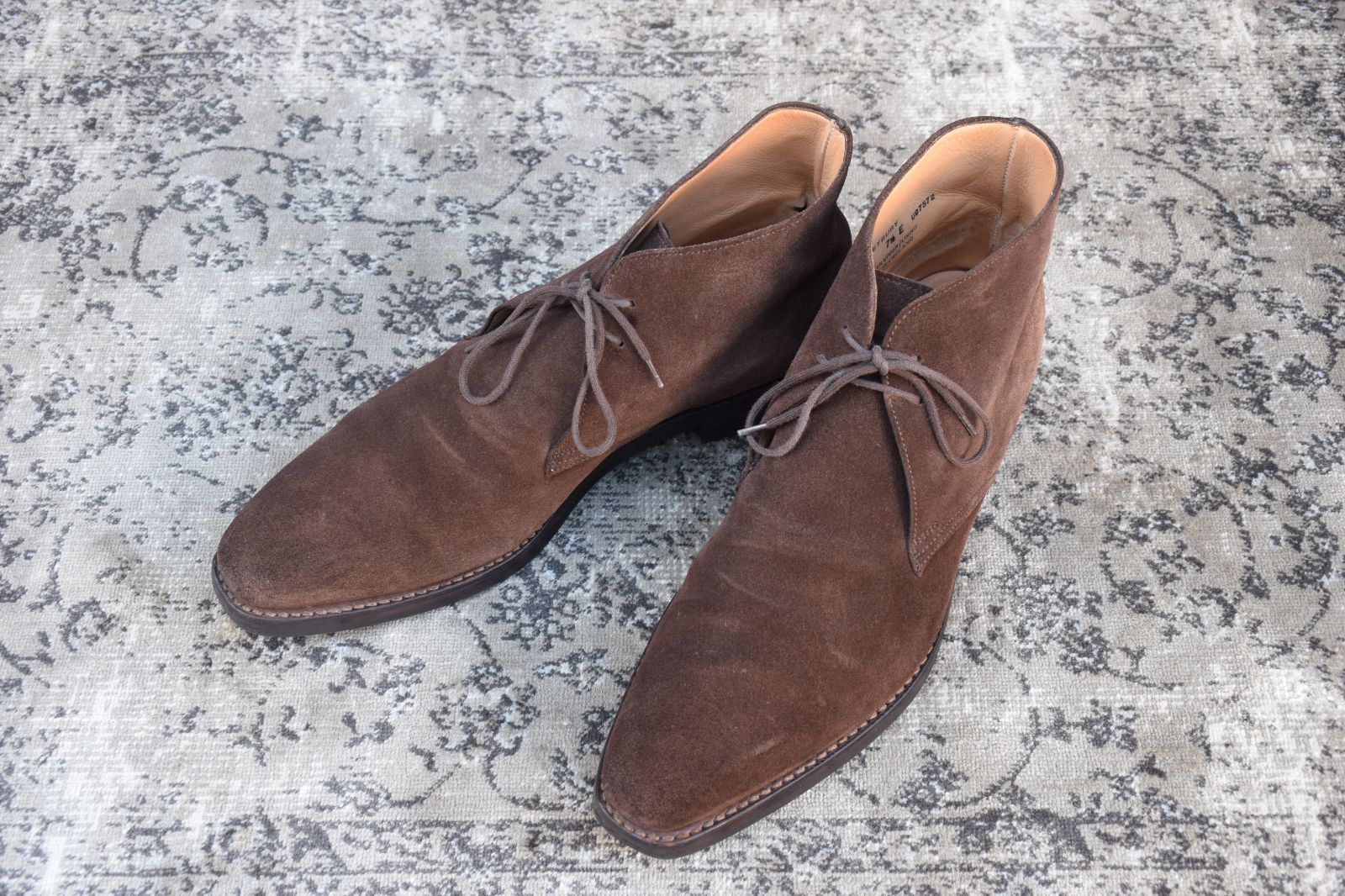 Crockett-Jones クロケットアンドジョーンズ TETBURY テッドベリー チャッカブーツ スエード ダイナイトソール 茶 ブラウン UK7.5 | 26cm W2751