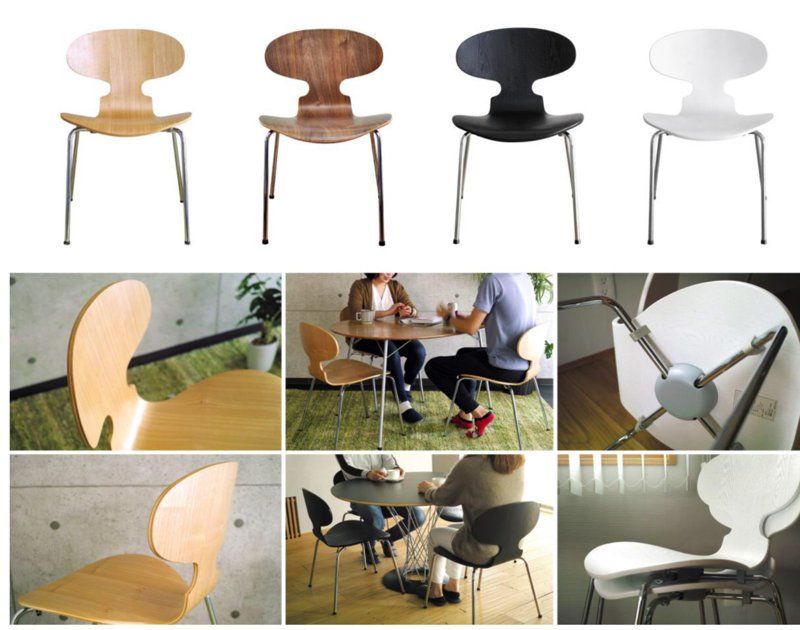 北欧レトロ 回転式ベントウッドリクライニングチェア ラウンジチェア