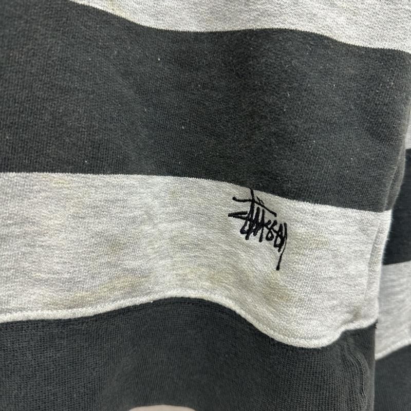 STUSSY ステューシー トレーナー 長袖 90s 紺タグ ロゴ刺繍
