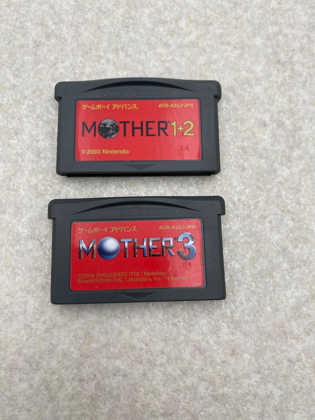 MOTHER 1 2 - MOTHER 3 動作品 ゲームボーイアドバンス 2点