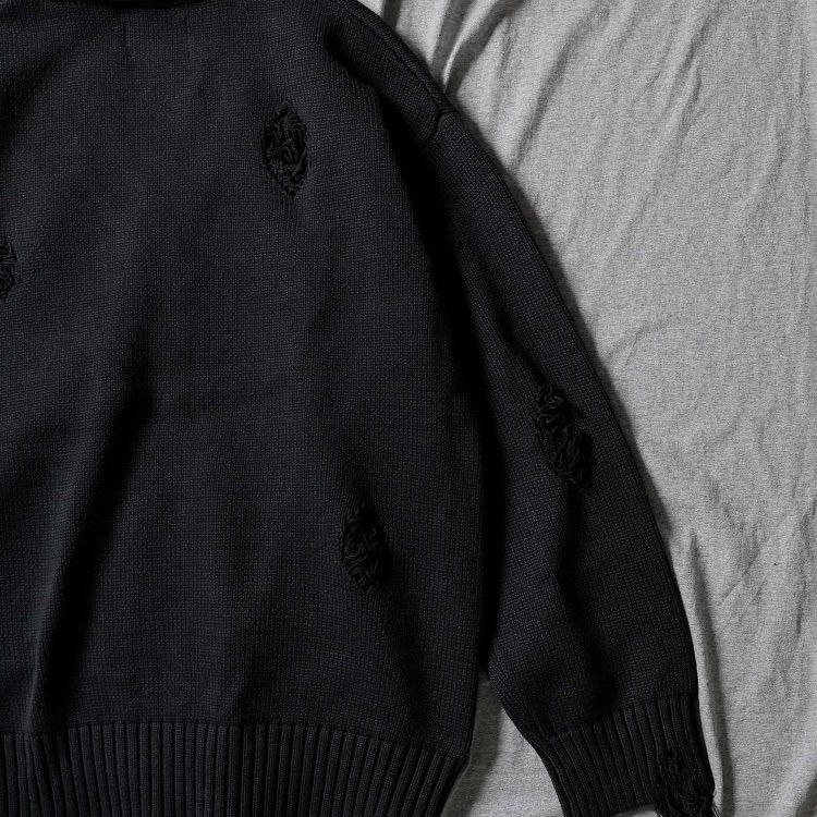 NUMBER (N)INE ナンバーナイン カーディガン ダメージ ガーメントダイ