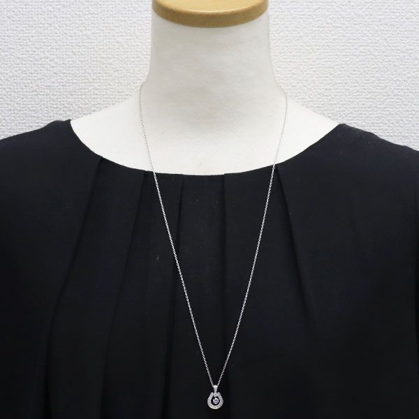 モニッケンダム K18WG ダイヤモンド ペンダントネックレス 0.43ct  