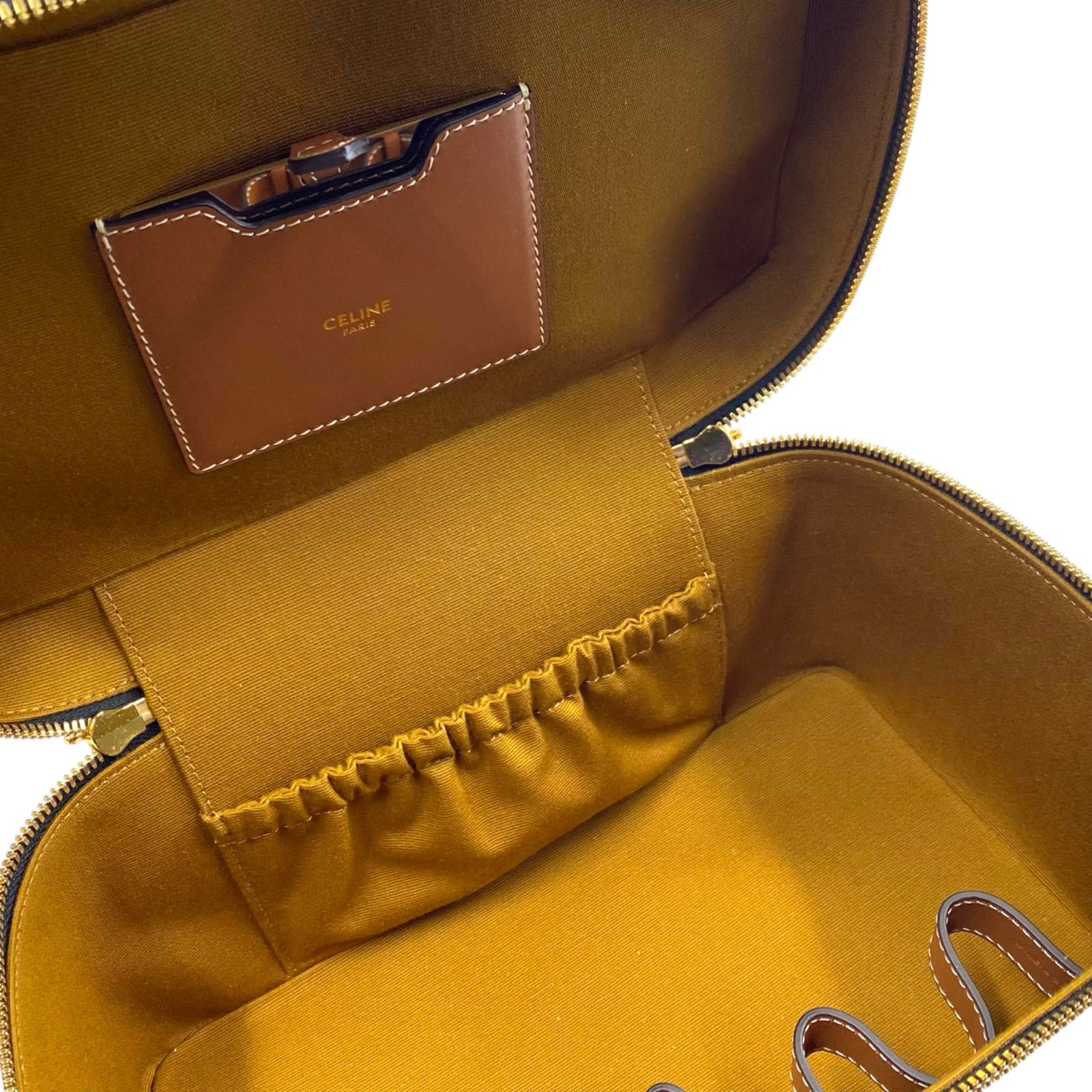 【国内発送】CELINE バニティー / トリオンフキャンバス CELINE】ミニ バニティーケース トリオンフキャンバス＆カーフ
