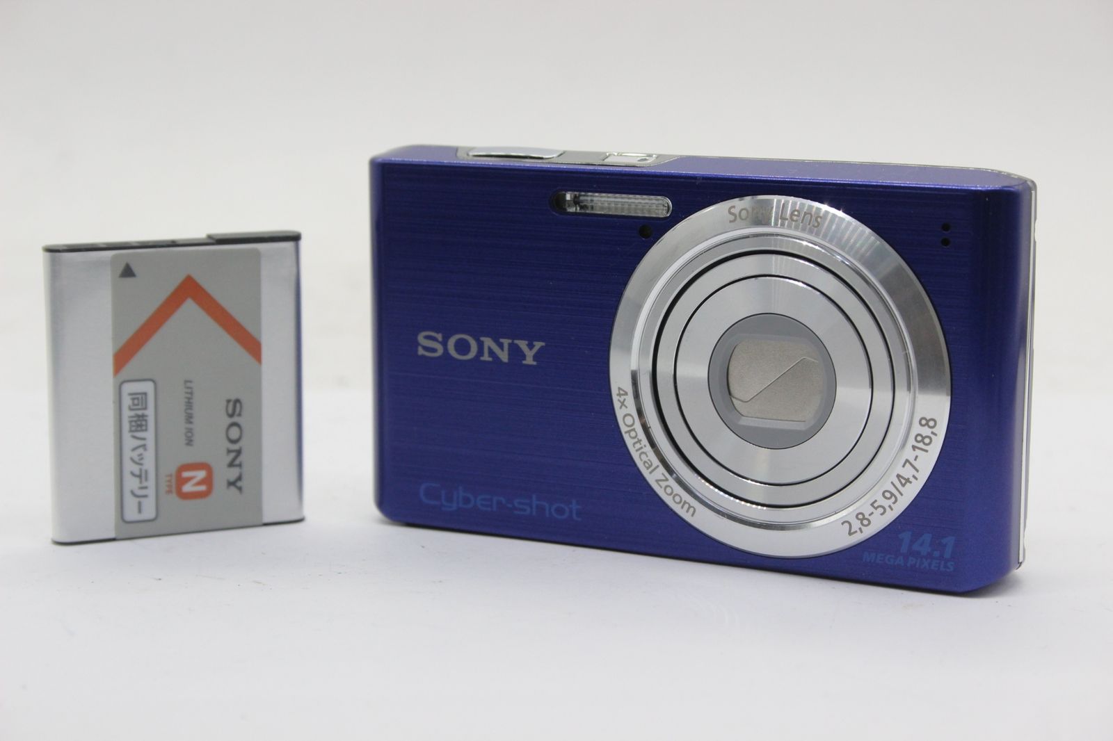 美品 返品保証】 ソニー SONY Cyber-shot DSC-W610 ブルー 4x ...