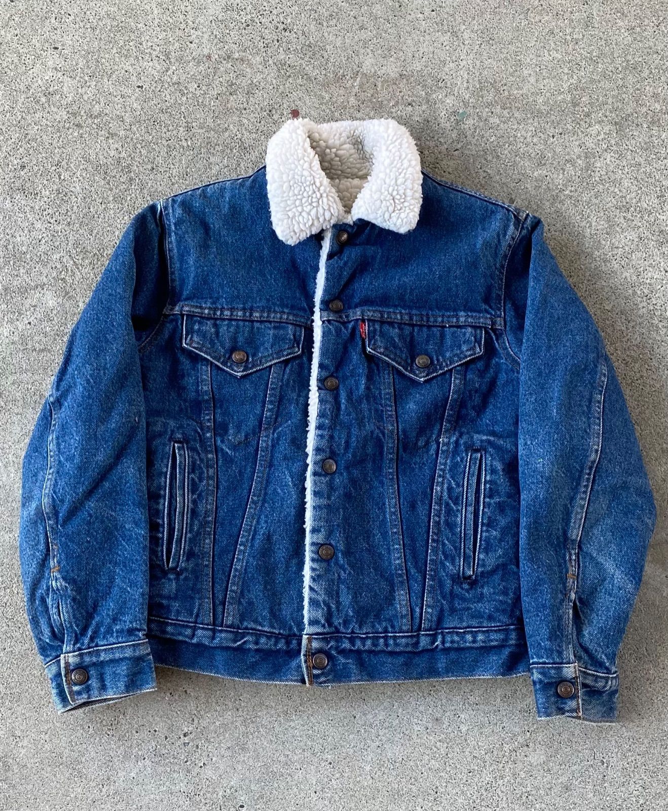 80's USA製 levi's 70708 デニムボアジャケット 古着 リーバイス
