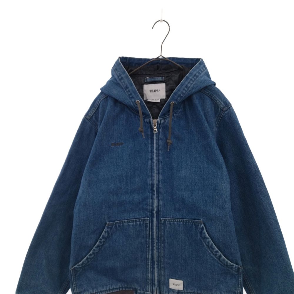 WTAPS (ダブルタップス) 18AW VICE JACKET.COTTON DENIM バックTVUAロゴフーデットデニムジャケット  182WVDT-JKM06 インディゴ - メルカリ