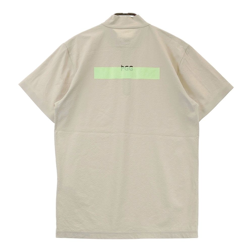 サイズ 5 PGG PEARLY GATES パーリーゲイツ 半袖ハーフジップTシャツ ベージュ系 240101441437 ゴルフウェア メンズ ストスト