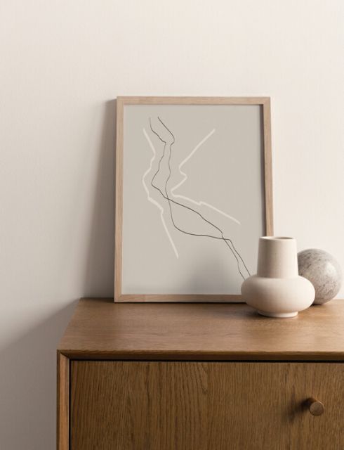 CARO | PRINTS Art Print - Caro Abstract Minimalist Lucrecia Rey アート Black Monde The アートプリント