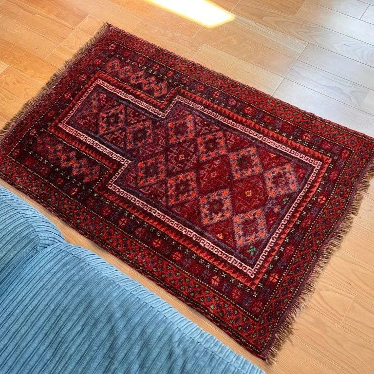ヴィンテージ トライバルラグ トルクメン 1980s Old Tribal Rug