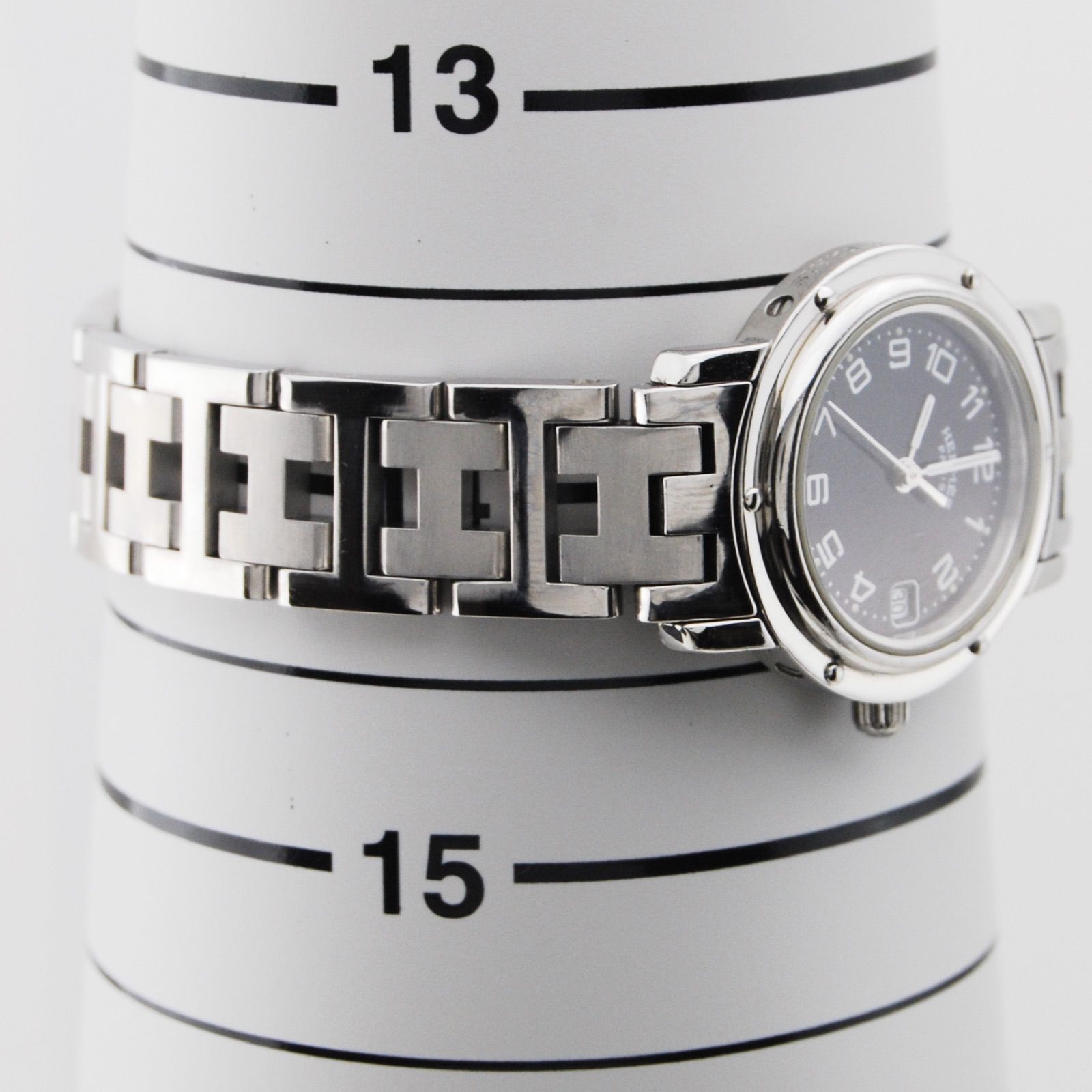 エルメス HERMES クリッパー CL4.210 ブラック レディース 時計 HERMES】ヴィンテージ エルメス クリッパー SS ブラック文字盤