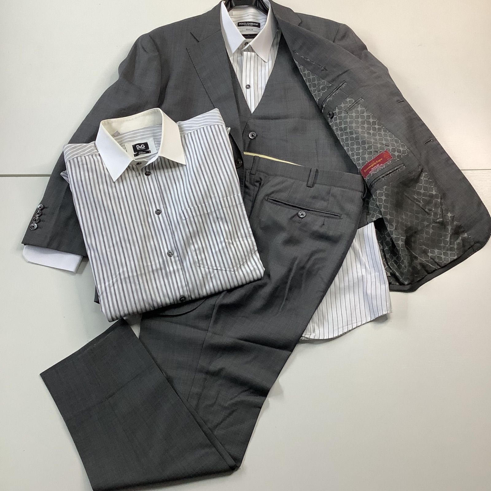 Ermenegildo Zegna スーツ3点セット D&G Yシャツ2点セット - メルカリ