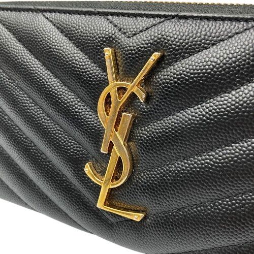 YSL SAINT LAURENT サンローラン カサンドラ ラウンドジップ 長財布