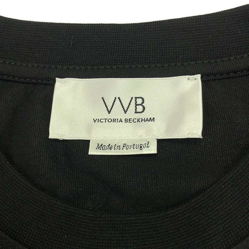 ビクトリアベッカムフリル袖ブラックTシャツ 新品】 VICTORIA BECKHAM / ヴィクトリアベッカム | コットン
