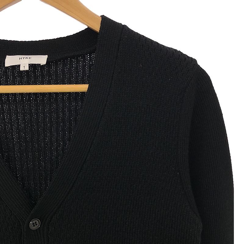 HYKE ウールニットカーディガン HYKE(ハイク)】 RIBBED KNIT WOOL CARDIGAN｜PARIGOT ONLINE