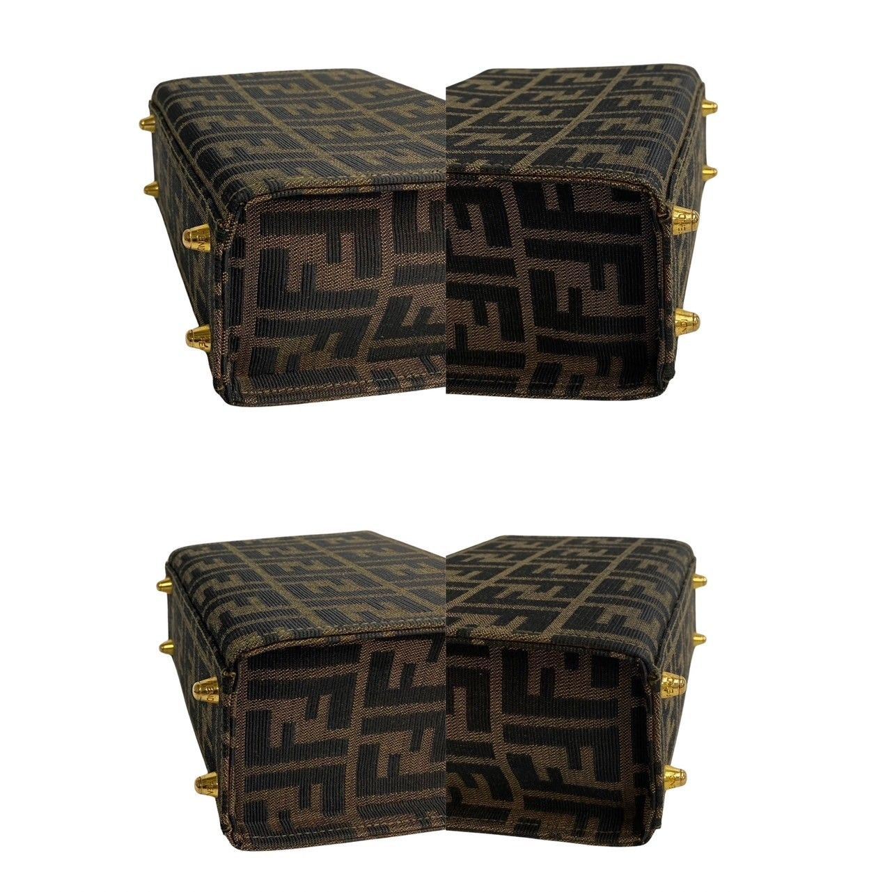 未使用保管品 保存袋付 FENDI フェンディ ズッカ FF ロゴ 総柄