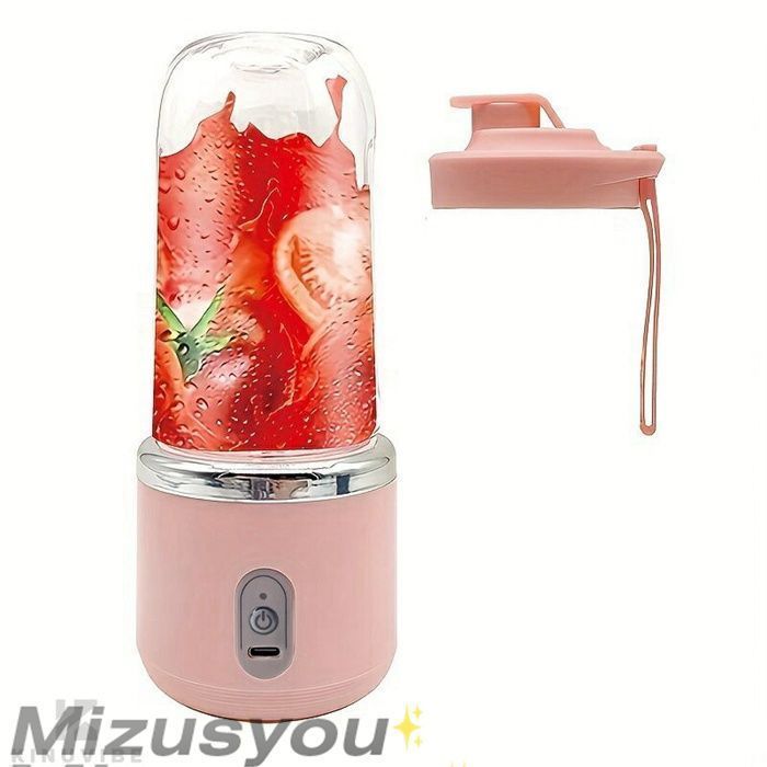 ダブルカップポータブル充電小型スポーツジュースカップ学生ホーム ジューサージューサーカban728