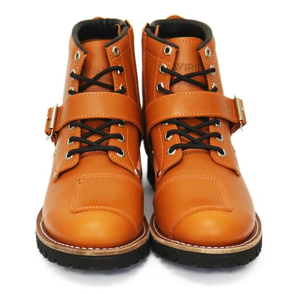 アヴィレックス AV2931 TIGER(タイガー) バイカースタイルミッドブーツ BLACK ブラック US8(約26cm)