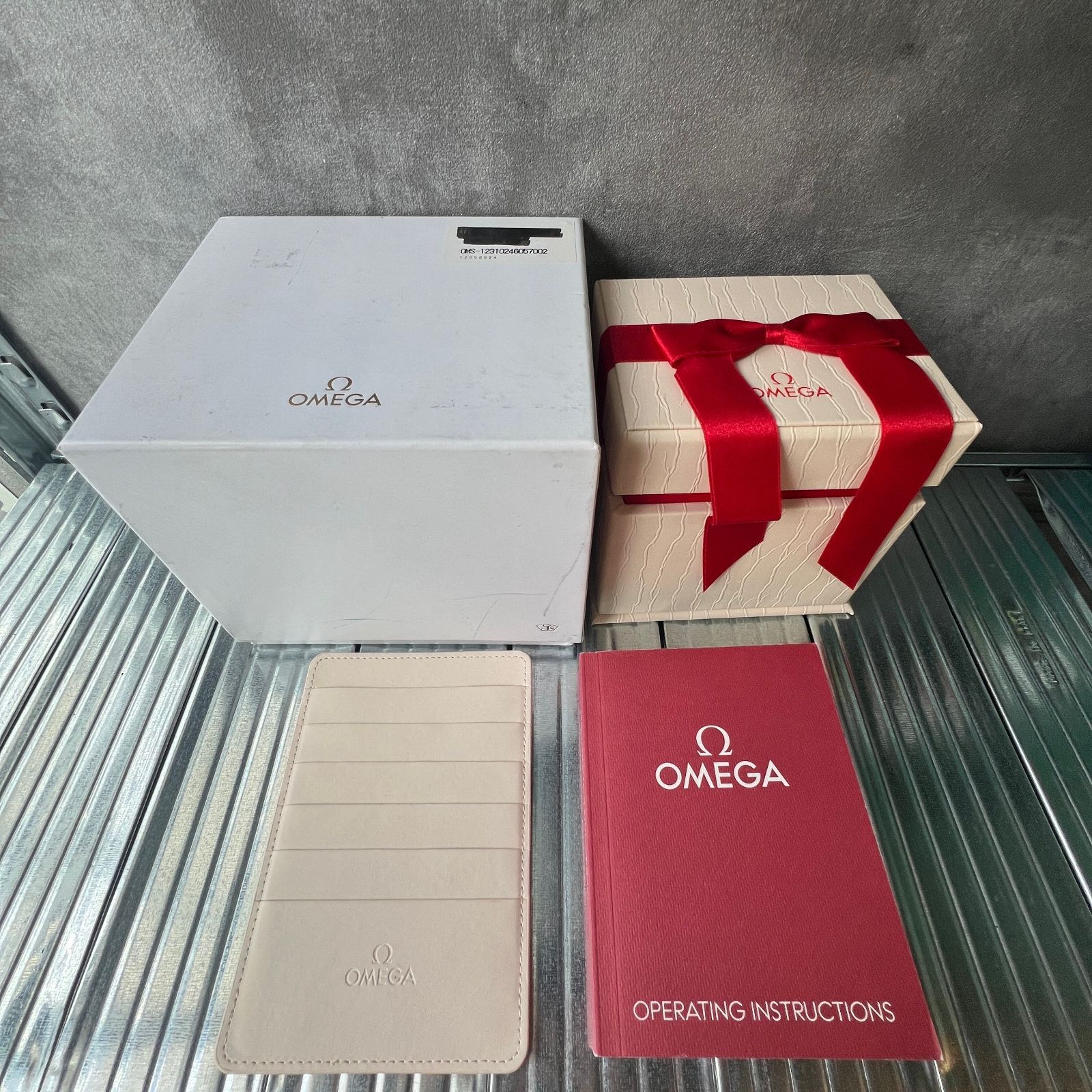 71148 オメガ 時計空箱 OMEGA レッドケース OMEGA オメガ 時計 ケース 空箱 コンストレーション BOX 外箱付
