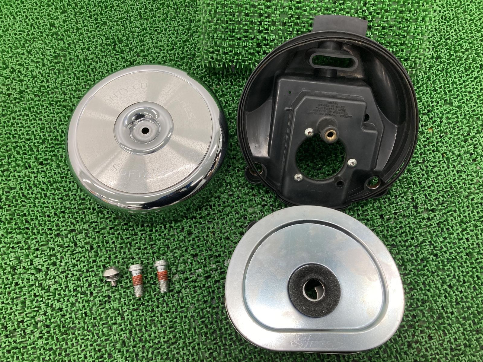 FXSTC1340 エアクリーナーボックス ハーレー 純正 中古 バイク 部品 エボ ソフテイルカスタム 割れ欠け無し 品薄 希少品 車検 Genuine