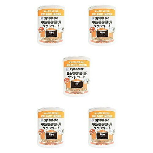 ＫＡＮＳＡＩ 水性ＸＤウッドコートＳ パリサンダ ０．７Ｌ 5缶セット