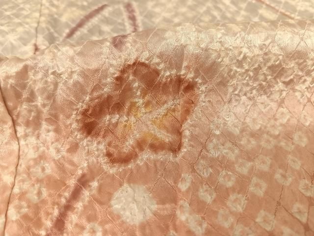 平和屋着物▽訪問着 手描き 枝菊 暈し染 金銀彩 正絹 逸品