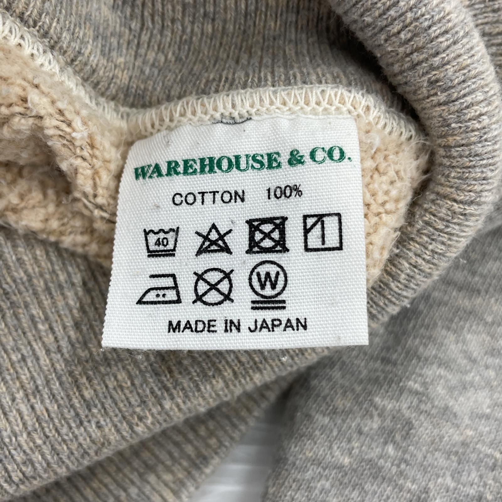 WAREHOUSE ウエアハウス ジップアップパーカー size40/グレー - メルカリ