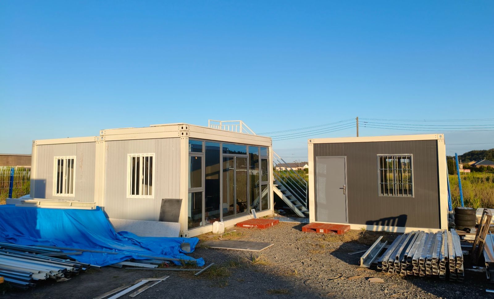 新品 組立式コンテナハウス 倉庫・事務所・住居など多目的。受注生産