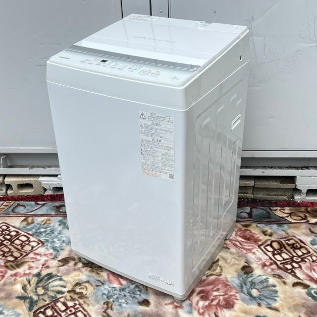 送料無料!! 展示品 全自動電気洗濯機 【中古】動作保証 TOSHIBA 東芝 AW-6GA2 6.0kg 2024年製 ホワイト063015 B /20908