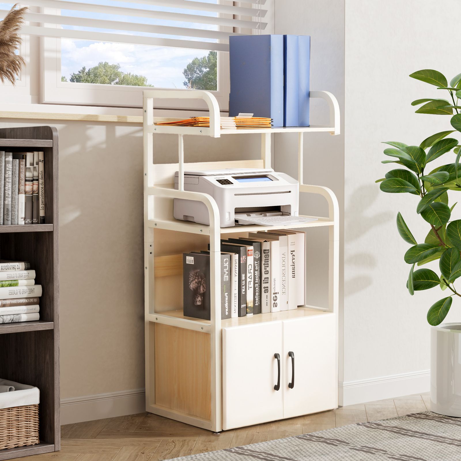 展示品 カリモク「ユーティリティプラス」ワークデスク/シアーホワイト