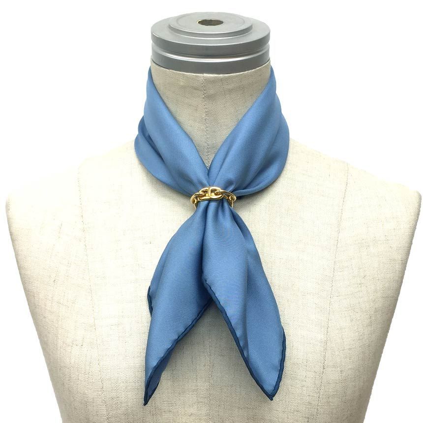 エルメス シルク スカーフ ポケットチーフ ブルー aq7516 | nate 