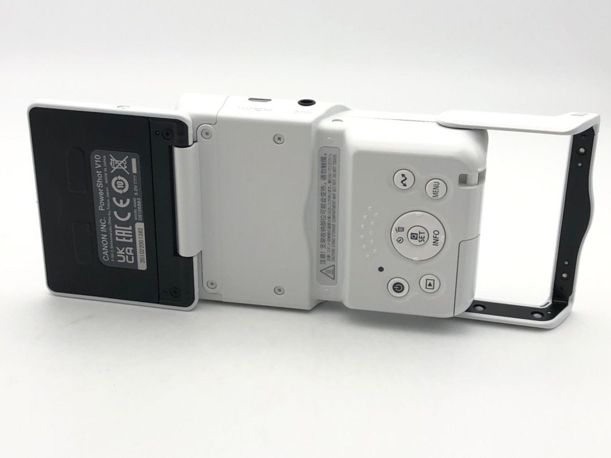  キヤノン PowerShot V 10 ホワイト コンパクトデジタルカメラ デジタルカメラ