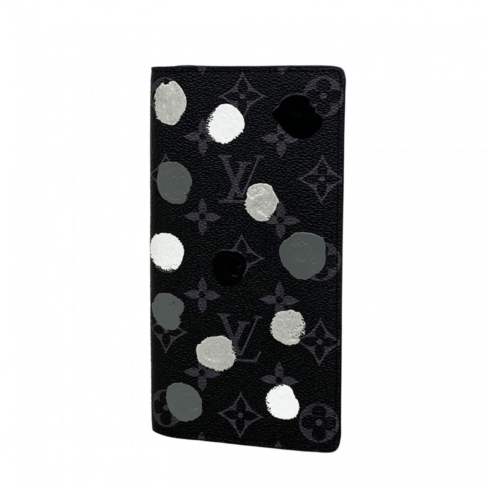 ルイ ヴィトン Louis Vuitton ルイ ヴィトン 長財布 モノグラム エクリプス LV×YKポルトフォイユブラザ M81932 ブラック 草間彌生コラボメンズ