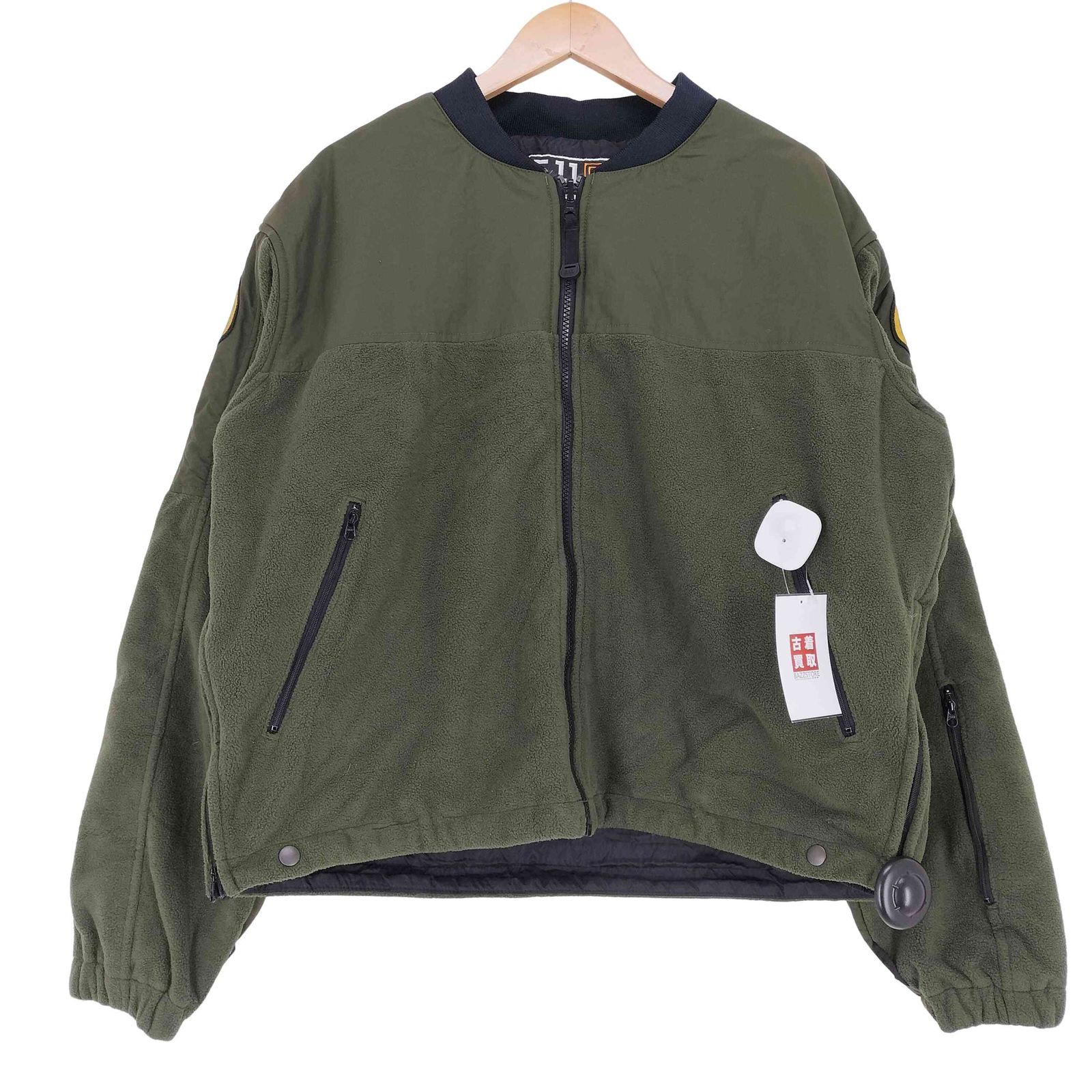 タクティカル 5.11 Tactical ナイロン切替フリースブルゾンジャケット メンズ JPN：L 