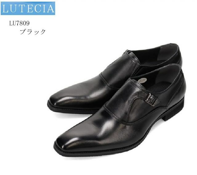 種類6：ブラック/27.0cm (ルーテシア)LUTECIA LU7809 メンズ モンク
