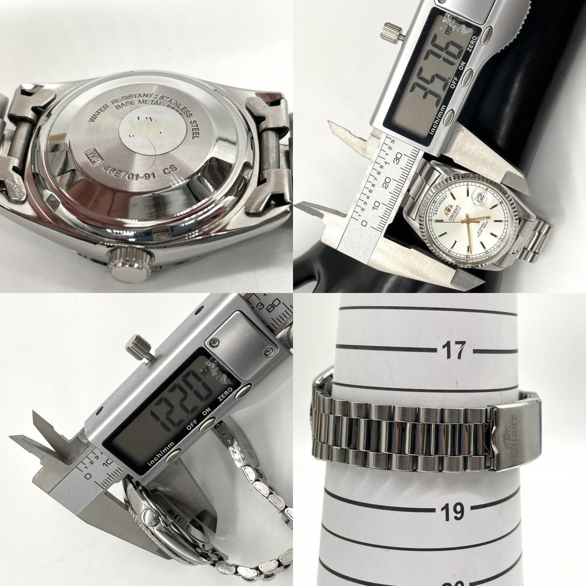 極美品】ORIENT オリエント 46E701-91 メンズ 腕時計 自動巻