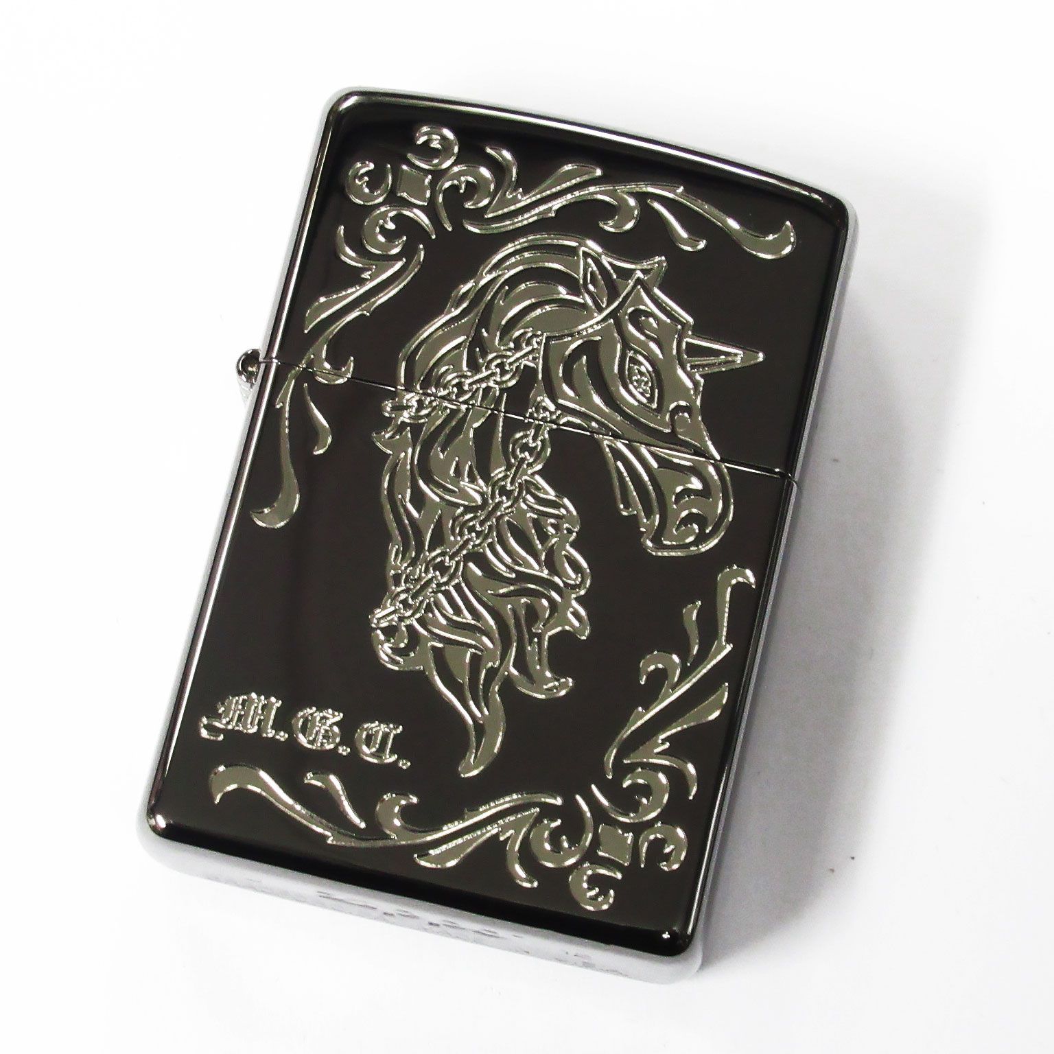 Zippo ジッポーライター シルバー ユニコーン ブラック 黒 - メルカリ