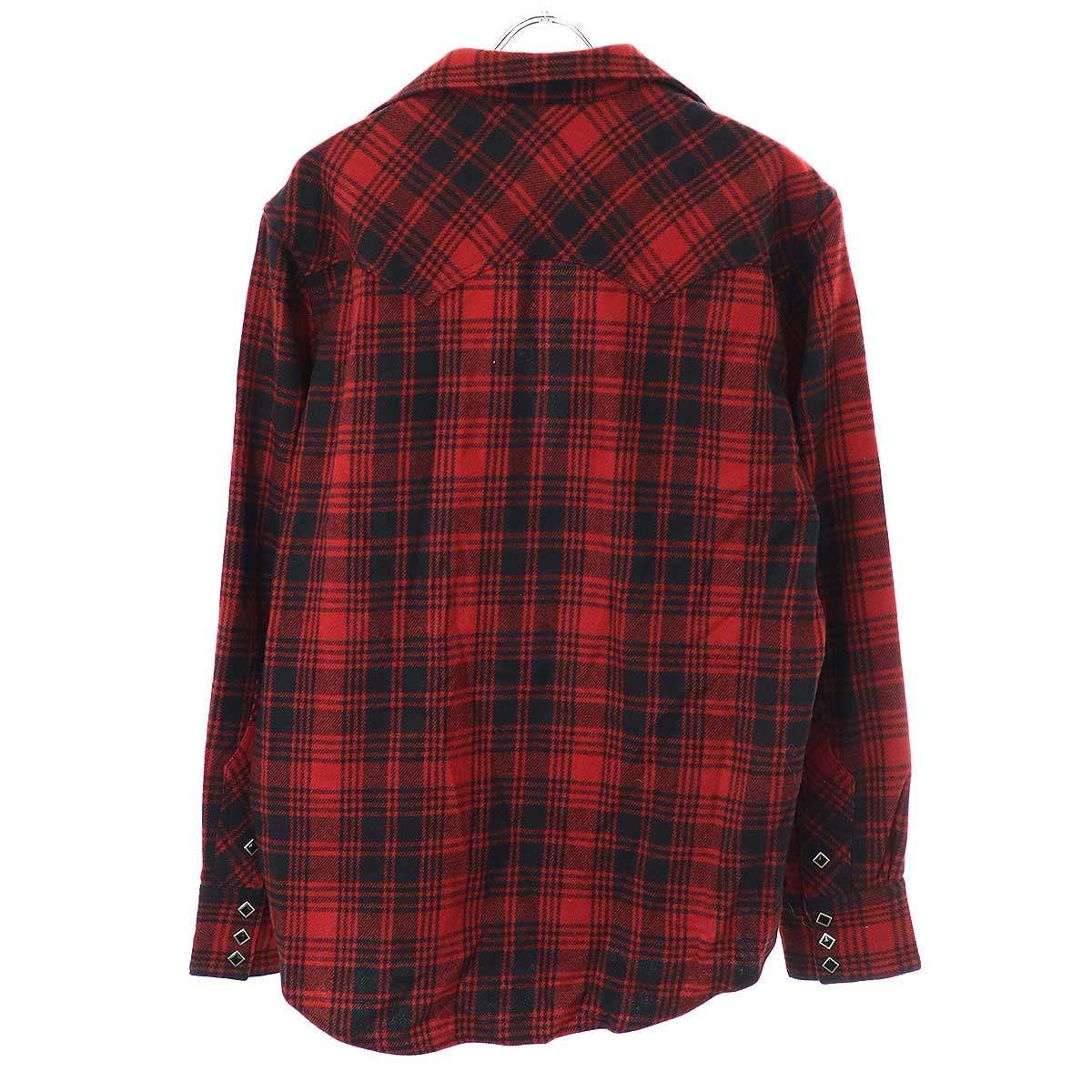 The Letters レターズ 22AW ウールウエスタンカッティングチェック 