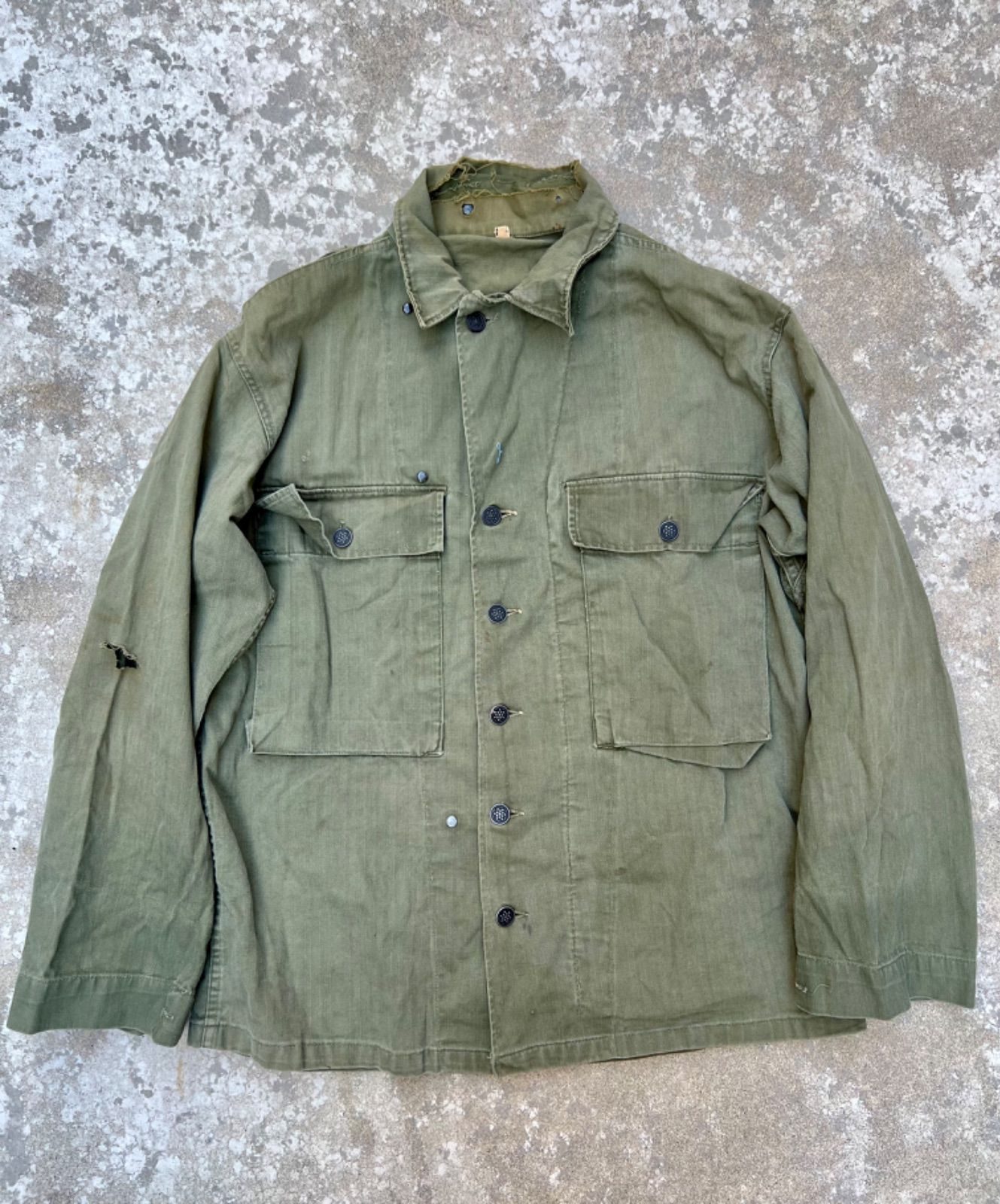 40s HBT M-43 US. ARMY ミリタリージャケット VINTAGE】40s US Army M-43 HBT Jacket