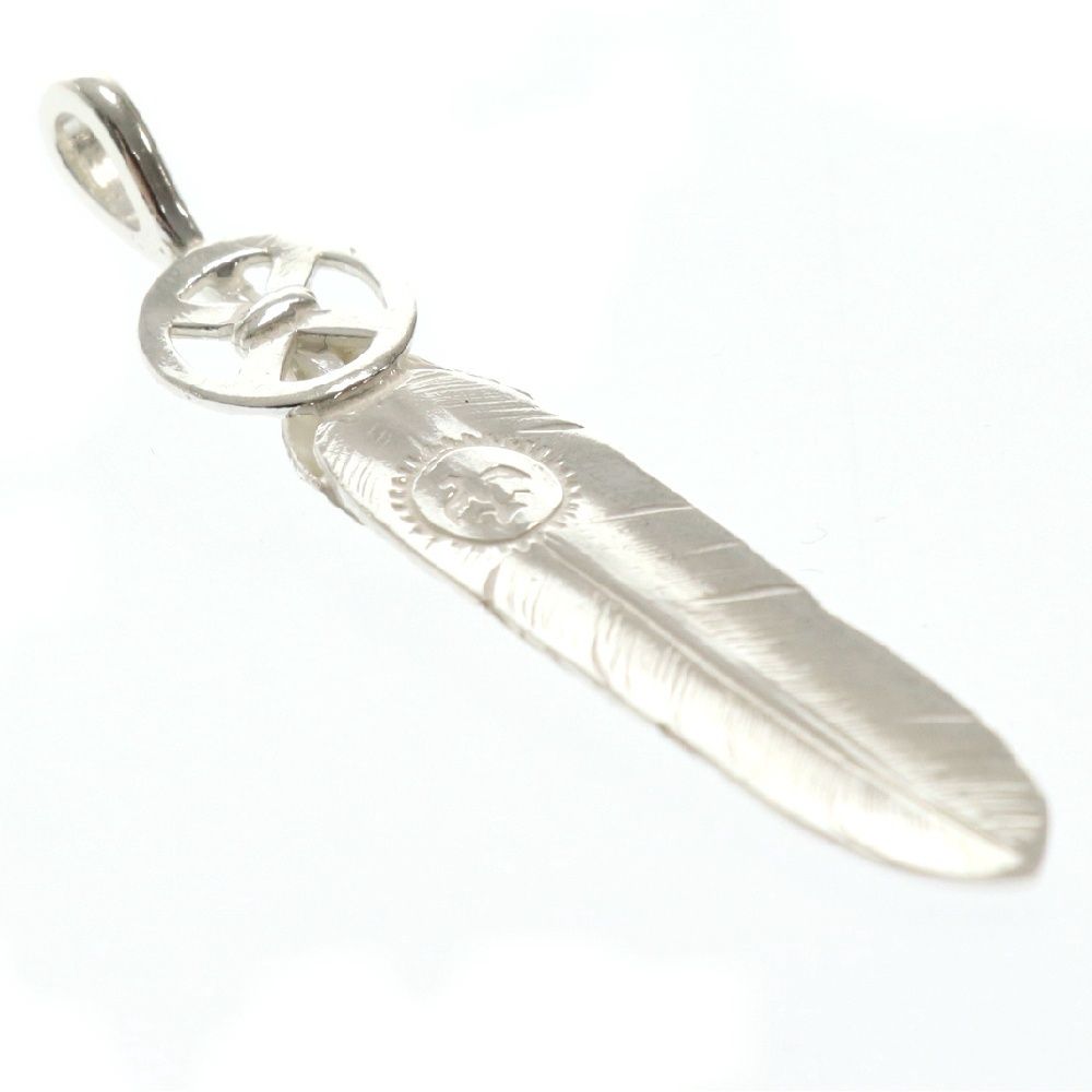 goro's ゴローズ ハートホイールフェザー大 ネックレストップ シルバー/ゴールド