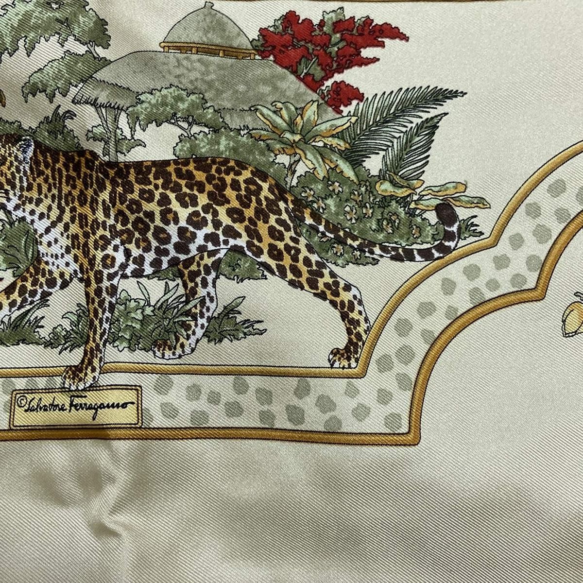 サルバトーレフェラガモ ストール(ショール) - ダークグリーン